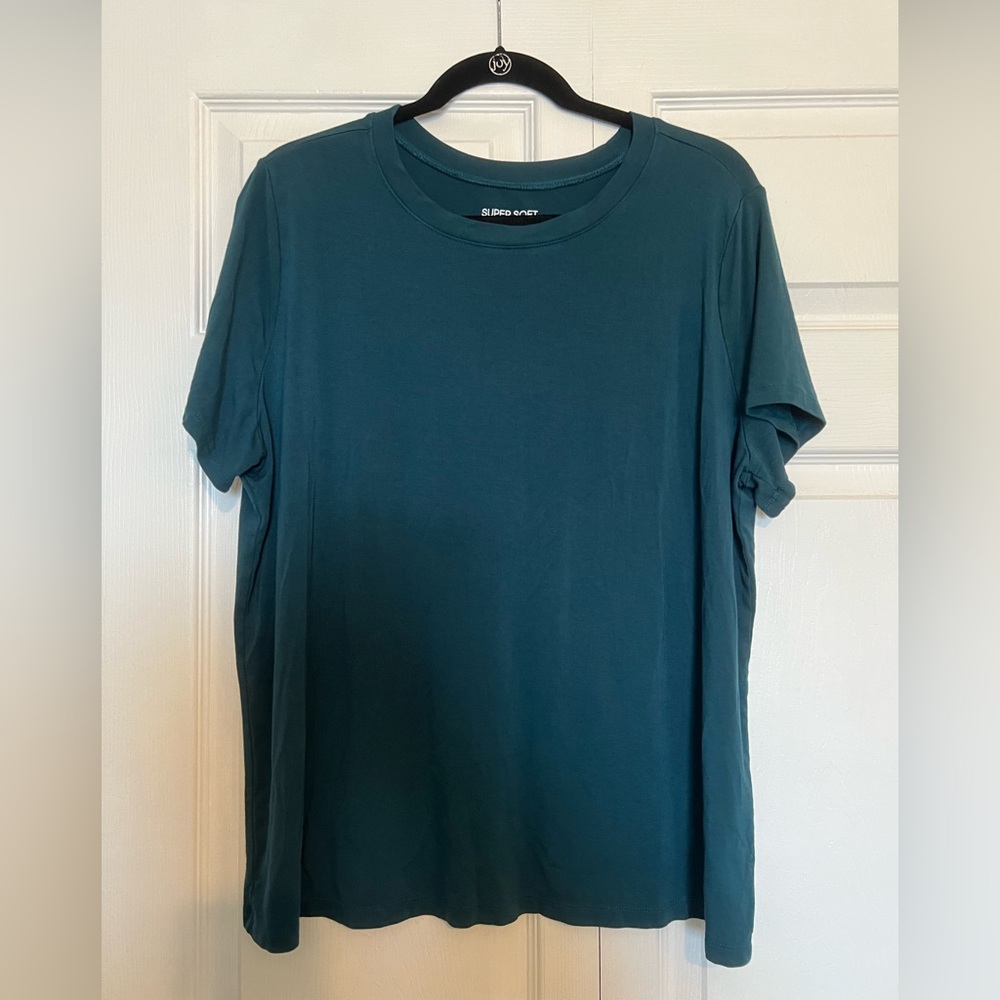 Torrid Super Soft Knit Crewneck, Size 2 Teal